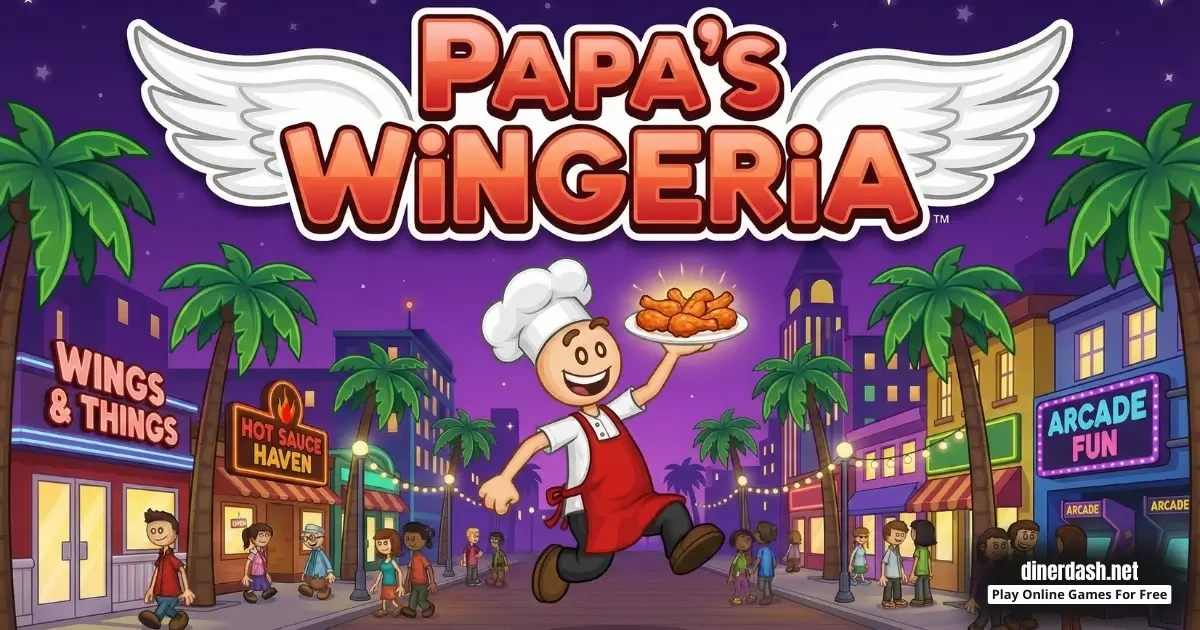 Papa's Wingeria gameplay artwork